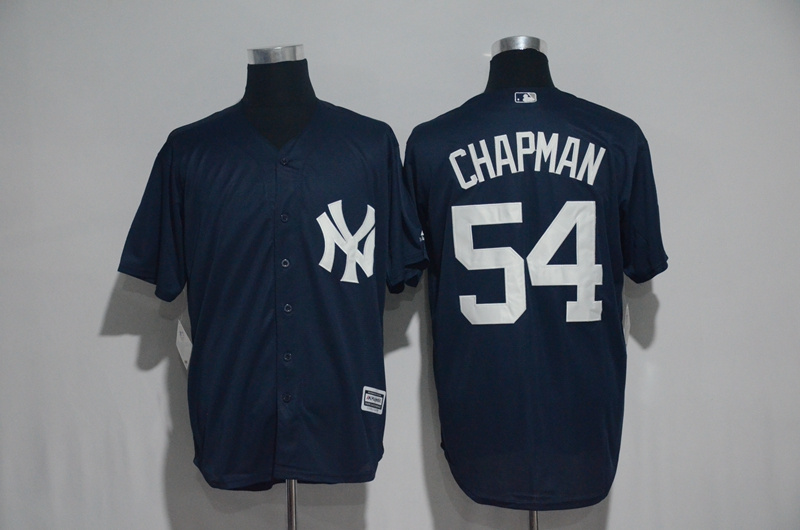 2017 MLB New York Yankees #54 Chapman Blue Jerseys